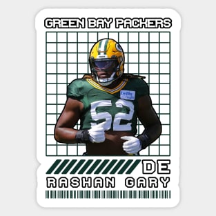 RASHAN GARY - DE - GREEN BAY PACKERS Sticker